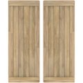 Ekena Millwork Americraft 6-Board Exterior Wood Joined Board-n-Batten Shutters w/ End Batten, ARW103BB621X34UNH ARW103BB621X34UNH